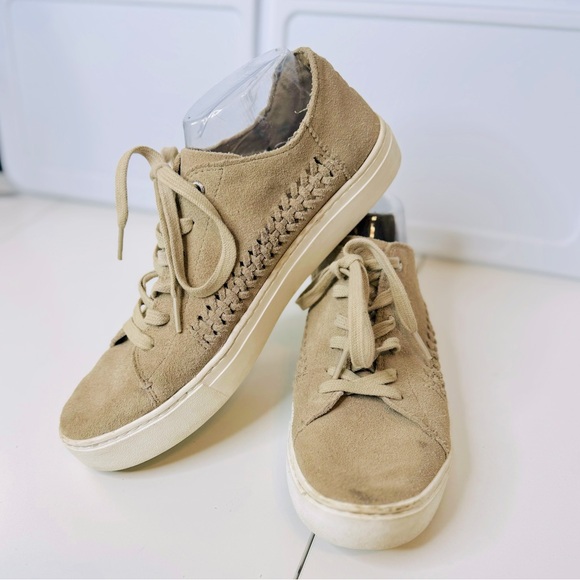 TOMS Suede Sneakers Lenox Desert Taupe SZ 10 EUC - Picture 5 of 16
